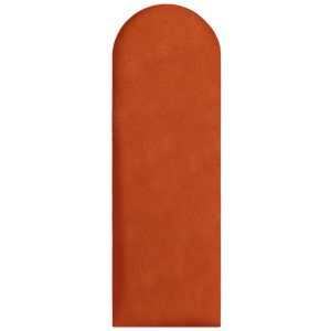 Nástěnný panel 90x30 cm, čalouněné zaoblené čelo v oranžové barvě