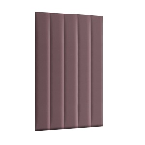 Panel nástěnný 120 x 15 cm čalouněný 3D čelo v barvě pudrově růžové