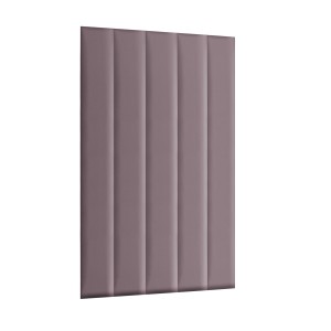 Panel nástěnný 120 x 15 cm čalouněný 3D čelo v barvě špinavě růžové