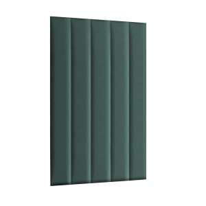 Panel nástěnný 120 x 15 cm čalouněný 3D čelo v mořské zelené barvě