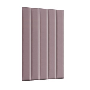 Panel nástěnný 120 x 15 cm, čalouněný 3D čelo v růžových odstínech