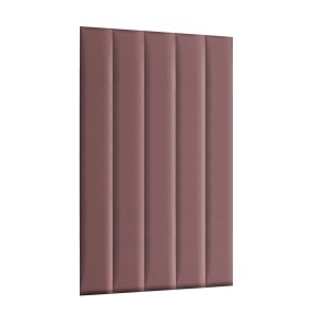 Panel nástěnný 120 x 15 cm, čalouněný 3D čelo v růžové barvě