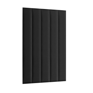 Panel nástěnný 120 x 15 cm, čalouněný 3D čelo v grafitové barvě