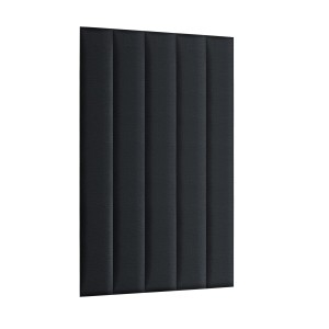 Panel nástěnný 120 x 15 cm, čalouněný 3D čelo v antracitové barvě