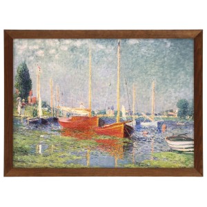 Reprodukce obrazu v hnědém rámu v rozměru 70x50 cm - CHAIM SOUTINE ,,STORE NORSKE LEKSIKON,,