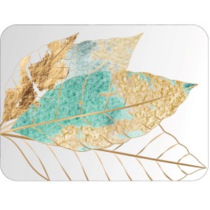 Tvrdá korková podložka s potiskem, tvrdá podložka, rozměr fotografie 30x40 cm – Elegant Foliage 4