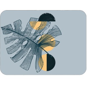 Tvrdá korková podložka s potiskem, tvrdá podložka, rozměr fotografie 30x40 cm – Abstract Botanica 2