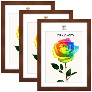 Sada 3 ks rámečků na fotografie 20 x 25 cm, hnědé, dřevěné