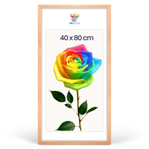 Rám na fotografie 40 x 80 cm z přírodního dřeva