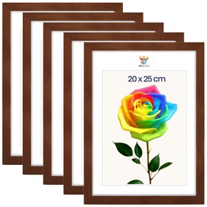 Sada 5 ks rámečků na fotografie 20 x 25 cm, hnědé, dřevěné
