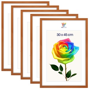 Sada 5 ks rámečků na fotografie 30 x 45 cm z lakovaného dřeva