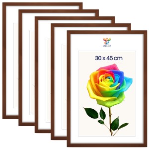 Sada 5 ks rámečků na fotografie 30 x 45 cm, hnědé, dřevěné