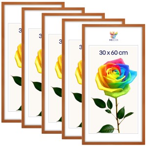 Sada 5 ks rámečků na fotografie 30 x 60 cm z lakovaného dřeva
