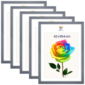 Sada 5 ks rámečků na fotografie A2 42 x 59,4 cm šedé, dřevěné
