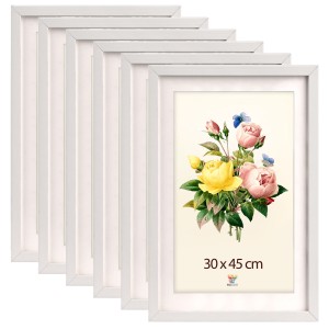 Sada 5 ks vysokých rámečků na fotografie 30 x 45 cm, bílé