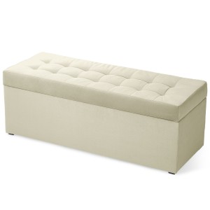 Moderní otevíratelný taburet 45x120  v barvě světle béžové