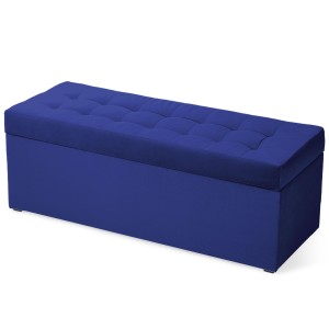 Moderní otevírací taburet 45x120  v barvě indigo