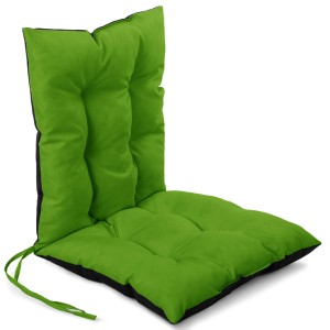 Vodotěsný zahradní polštář 50 x 100 cm na židli v zelené barvě