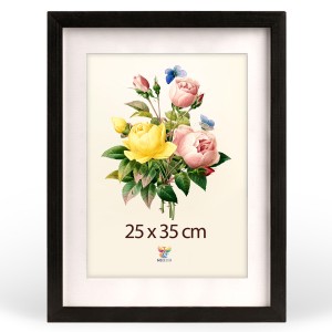 Vysoký dřevěný rámeček na fotografie o rozměrech 25 x 35 cm, černý