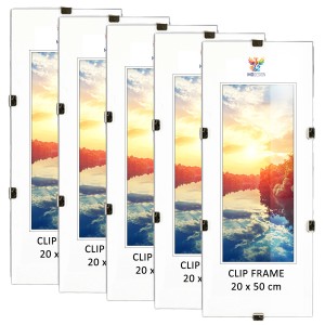 Sada 5 ks rámečků o rozměrech 20 x 50 cm
