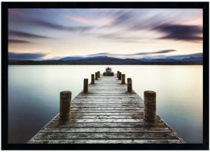 Moderní obrázek v černém rámu 70x100 cm - Jetty 4