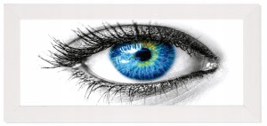 Moderní plakát v bílém rámu 20x50 cm - Eye 2