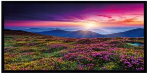 Moderní obrázek v černém rámu 50x100 cm - Karpaty