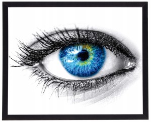 Moderní obrázek v černém rámu 40x50 cm - Eye 2
