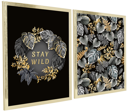 Seria dwóch nowoczesnych obrazów