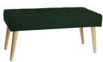 Čalouněná lavice 45×90 cm v tmavě zelené barvě