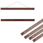 Dřevěný magnetický rám na plakáty v hnědé barvě 70 cm