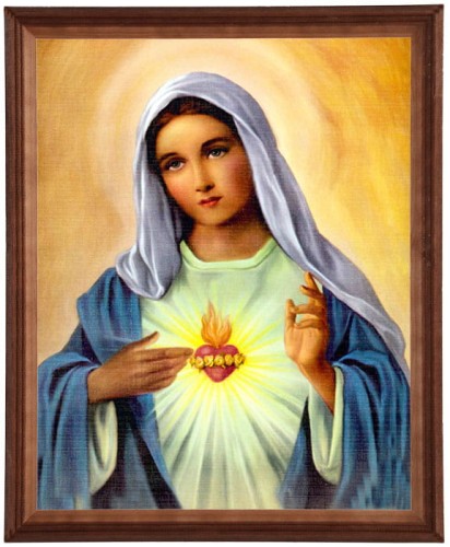 Obraz w brązowej ramie