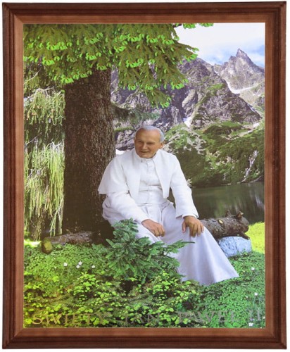 Obraz Jan Paweł II w górach