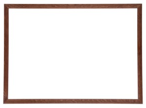 Široký dřevěný rám na obrazy, fotografie 70x100 cm, hnědý
