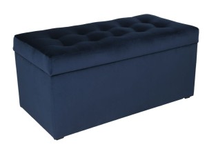 Moderní otevírací puf 45x90 cm v tmavě modré barvě