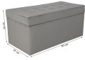 Pufa w rozmiarze 45x90 cm
