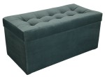 Moderní otevírací puf 45×90 cm v mořské barvě z příjemné velurové látky