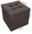 Der Sitzpuff ist 45x45 cm