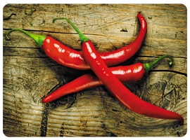 Tvrdá korková podložka s potiskem, tvrdá podložka, rozměr reprodukce 30x40 cm – Paprika 1