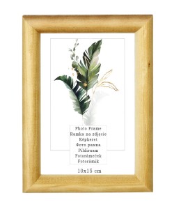 Dřevěný rámeček série Příroda, přírodní, velikost 10×15 cm