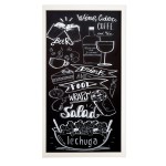 Korková tabule v širokém dřevěném bílém rámu, 50×100 cm – nástěnka na zeď