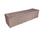 Moderní otevírací puf 45×160 cm z welvetové tkaniny v barvě lila