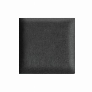 Nástěnný panel 30 x 30 cm čalouněný 3D čelo v grafitové barvě
