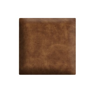 Nástěnný panel 30 x 30 cm čalouněný 3D čelo v hnědé barvě
