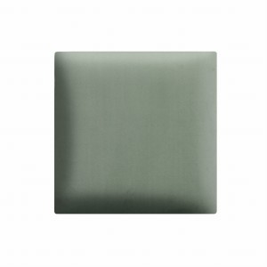 Nástěnný panel 30 x 30 cm čalouněný 3D čelo v mátové barvě