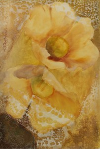 Originální olejomalba na plátně 100x65 cm Zelená koule A. Korecka originál