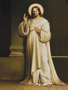 Originální olejomalba na plátně 100x60 cm Požehnání kostela Originál