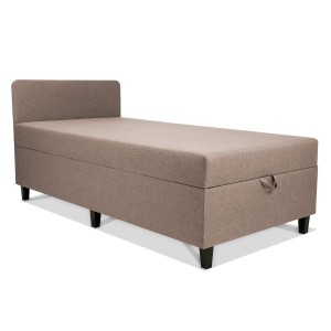 Pohovka IGOR 100×200 cm s úložným boxem v tmavě béžové barvě