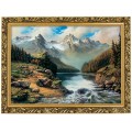 1. OBRAZ BROD 645 W ZLOTEJ RAMCE MAKOWCE 50 cm x 70 cm przodem.jpg