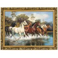 1. OBRAZ TABUN 670 W ZLOTEJ RAMCE MAKOWCE 50 cm x 70 cm przodem.jpg